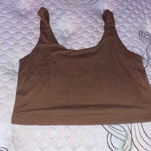 soft brown tank top